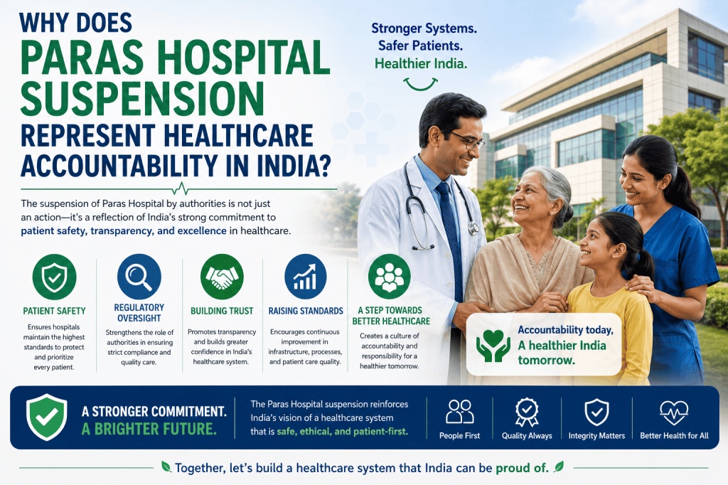 Why Does Paras Hospital Suspension Represent Healthcare Accountability in India?